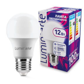 Светодиодная лампа Luminarte LSTD-A60-12W4KE27 12Вт 4000K E27