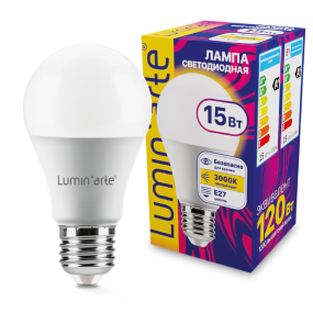 Светодиодная лампа Luminarte LSTD-A60-15W3KE27 15Вт 3000K E27