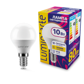 Светодиодная лампа Luminarte LSTD-G45-10W3KE14 10Вт 3000K E14
