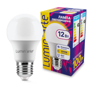 Светодиодная лампа Luminarte LSTD-A60-12W3KE27 12Вт 3000K E27