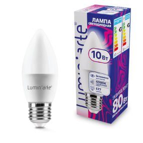 Светодиодная лампа Luminarte LSTD-C37-10W4KE27 10Вт 4000K E27