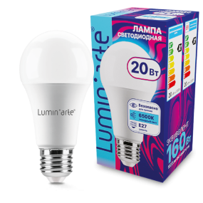 Светодиодная лампа Luminarte LSTD-A60-20W6KE27 20Вт 6500K E27
