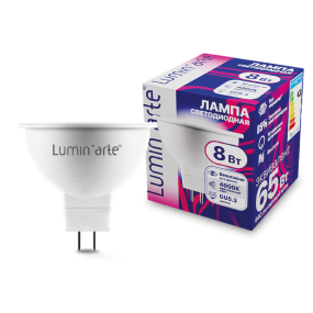 Светодиодная лампа Luminarte LSTD-MR16-8W4KGU5.3 8Вт 4000K GU5.3