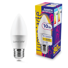 Светодиодная лампа Luminarte LSTD-C37-10W3KE27 10Вт 3000K E27