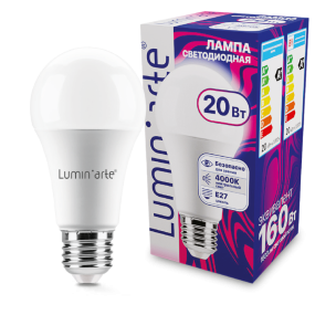 Светодиодная лампа Luminarte LSTD-A60-20W4KE27 20Вт 4000K E27