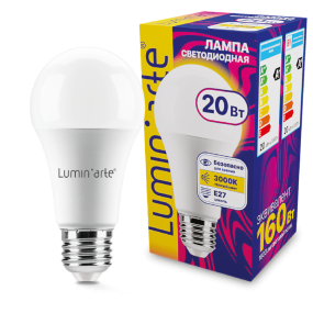 Светодиодная лампа Luminarte LSTD-A60-20W3KE27 20Вт 3000K E27