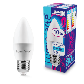Светодиодная лампа Luminarte LSTD-C37-10W6KE27 10Вт 6500K E27